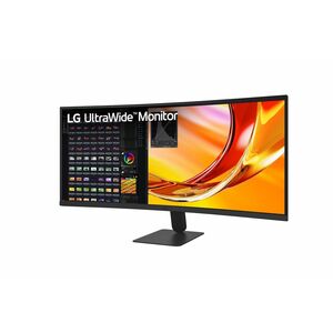 LG Ultrawide 34U601B-B 34" Class UW-QHD Curved Screen LED Monitor - 21:9 - 34" Viewable - LED Backlight - 3440 x 1440 - He