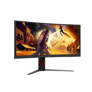 AOC CU34G4ZCA 34" (86.4 cm) Class UW-QHD Curved Screen Gaming LED Monitor - 21:9 - Black, Red - 34" (86.4 cm) Viewable - F