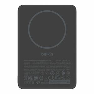 Belkin BoostCharge Power Bank - Black - For Smartphone, iPhone - 10000 mAh - 20 W - USB Type-C Connector - 2 x USB - Magne