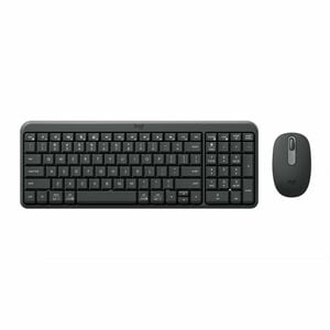 Logitech MK251 坚固耐用 键盘鼠标 - QWERTY - 薄膜 无线 蓝牙 键盘 - 99 按键 - 键盘/键盘颜色: 灰 - 无线 蓝牙 鼠标 - 光学 - 1000 dpi - 3 按钮 - 滚轮 - 指点设备颜色: 灰 - 