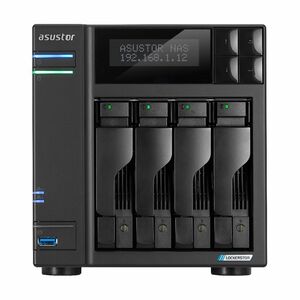 ASUSTOR Lockerstor 4 Gen2+ (AS6704T V2) - Intel Celeron N5105 Quad-core (4 Core) 2 GHz - 4 x HDD Supported - 8 x SSD Suppo