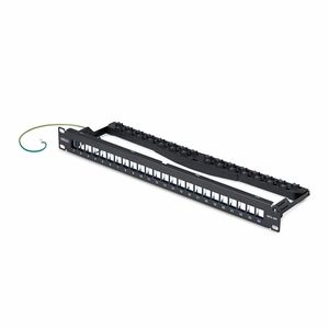 StarTech.com 24 Anschluss/AnschlüssePatch Panel - Kategorie 6, Kategorie 6a, Kategorie 8 - Verdrilltes Doppelkabel - Schwa