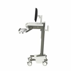 Ergotron Mosaic Medical Trolley - TAA Compliant - 19.50 kg Load Capacity - 4 Casters - 127 mm Caster Size - 61 cm (24") Sc