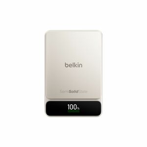 Belkin UltraCharge Pro Power Bank - Sand - 10000 mAh - 60 W - Digital Display - Sand