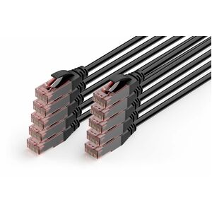 Digitus 1 m Category 6e Network Cable - 10 Piece - Cable for Network Device - First End: 1x RJ-45 Network - Male - Second 