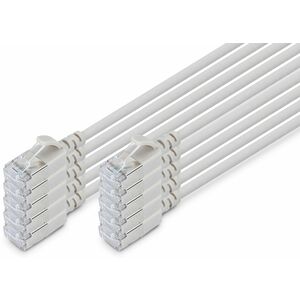 Digitus 5 m Category 6a Network Cable - 10 Piece - Cable for Network Device - First End: 1x RJ-45 Network - Male - Second 