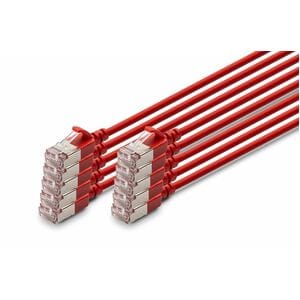 Digitus 1,50 m Kategorie 6a Netzwerkkabel - 10 Stück - Cable for Netzwerkgerät - 10 Gbit/s - Patchkabel - Abschirmung - Sh
