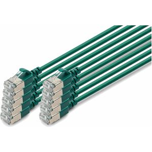 Digitus 1 m Kategorie 6a Netzwerkkabel - 10 Stück - Cable for Netzwerkgerät - 10 Gbit/s - Patchkabel - Abschirmung - Shiel