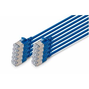 Digitus 2 m Kategorie 6a Netzwerkkabel - 10 Stück - Cable for Netzwerkgerät - 10 Gbit/s - Patchkabel - Abschirmung - Shiel