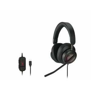 ACCO H2000 Kabel Über das Ohr, Kopfbügel Stereo Headset - Schwarz - Microsoft-Teams-Zertifizierung - Binaural - Ohrumschli