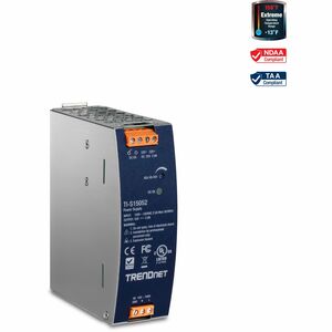 TRENDnet TI-S15052 Proprietary Power Supply - DIN Rail Mountable - 52 V DC Output - 1 Fan(s) - 93% Efficiency