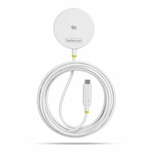 StarTech.com Induction Charger - White - 1 - For Mobile Device, iPhone, Qi-enabled Device - 5 V DC, 9 V DC, 12 V DC, 15 V 