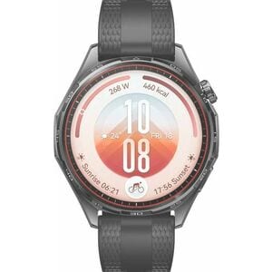 Huawei WATCH GT 7 Smart Watch - Black Body Color - Black Band Color - Stainless Steel Case Material - Fluoroelastomer Band