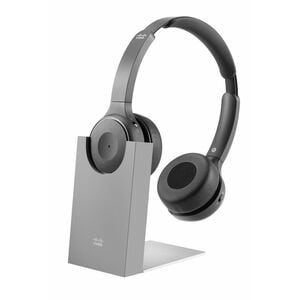 Cisco HS-WL-730 Kabel/Kabellos Kopfbügel, Über das Ohr Stereo Headset - Schwarz - Siri, Google Assistant, Cortana - Binaur