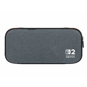 PowerA Slim Case Carrying Case Nintendo Portable Gaming Console - Dark Heather Gray - Scratch Resistant Screen Protector, 