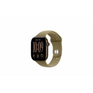Apple Watch Series 12 Smartwatch - 46 mm Case Height - 40 mm Case Width - Dunkelbronze Tasche, Farbe - Oliv Band Color - A