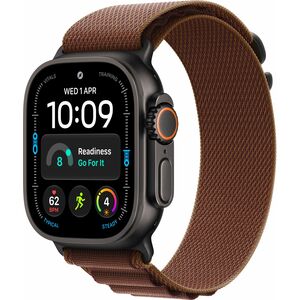 Apple Watch Ultra 4 Smartwatch - 49 mm Case Height - 44 mm Case Width - Schwarz Tasche, Farbe - Burgunderrot Band Color - 