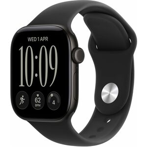 Apple Watch Series 12 智能手表 - 46 毫米 Case Height - 40 毫米 Case Width - 黑 Case Color - 黑 Band Color - 铝 机箱材料 - 无线局域网 - 光学心率传感器