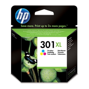 HP 301XL Original High Yield Inkjet Ink Cartridge - Tri-colour Pack - 300 pages