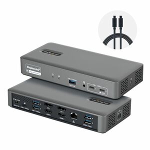 StarTech.com SmartDock 14 Anschluss(e) USB-Typ C Docking Station für Monitor, Notebook - Ladefunktion - Desktop - 2 Unters