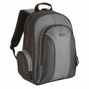 Targus Essential TSB023EU Carrying Case (Backpack) for 39.1 cm (15.4") to 40.6 cm (16") Notebook - Black, Grey - Polyester