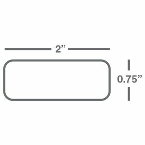 Wasp WPL305 Barcode Label - 50.80 mm Width x 19.05 mm Length - Roll - Permanent Adhesive - Rectangle - Thermal Transfer - 
