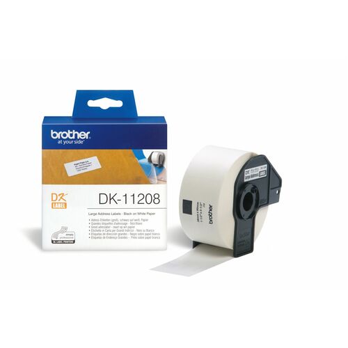 Adressetikett Brother DK11208 - 38 mm Breite x 90 mm Länge - 400 Etikett