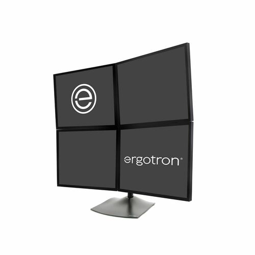 Ergotron Monitorständer - Bildschirmgröße: Bis zu 24 Zoll (60,96 cm) - 56,25 kg TragfähigkeitDisplay Type Supported: - Sch