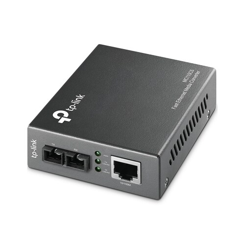 TP-Link MC110CS Transceiver/Medienkonverter - 2 Anschluss(e) - 1 x Netzwerk (RJ-45) - 1 x SC - Twisted Pair, Glasfaserleit