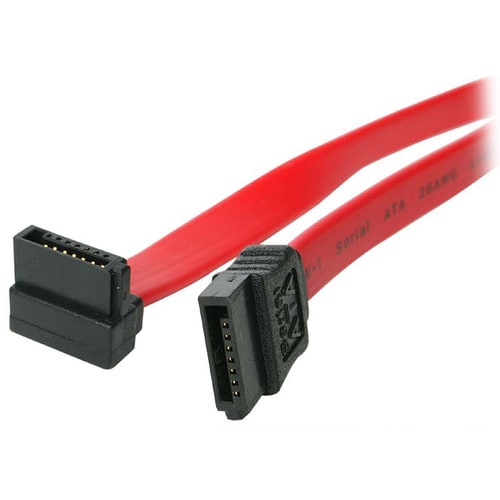 StarTech.com 18in SATA to Right Angle SATA Serial ATA Cable - Cable for Motherboard, Hard Drive, Computer Case, Workstatio
