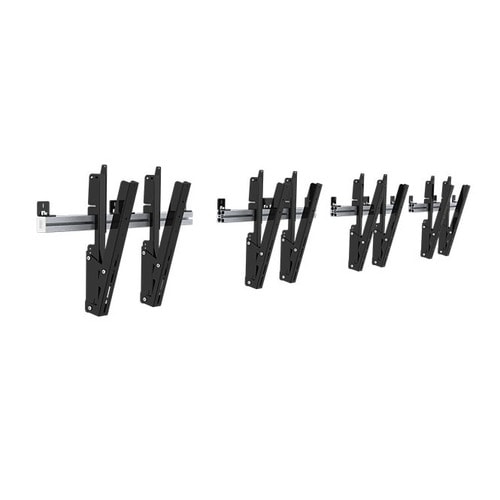 SMS PW020001 Wall Mount for Flat Panel Display - Black, Aluminium - 100 kg Load Capacity - VESA Mount Compatible