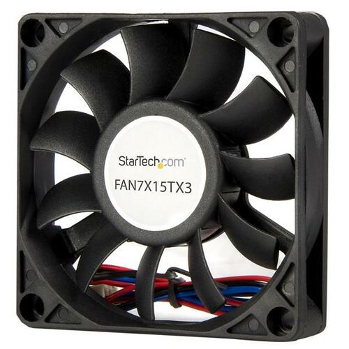 StarTech.com Replacement 70mm Ball Bearing CPU Case Fan - TX3 Connector - Case fan - 70 mm - black - 70 mm Maximum Fan Dia