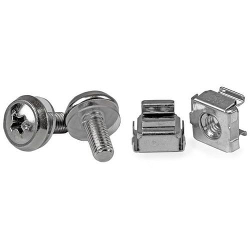 StarTech.com 50 Pkg M5 Mounting Screws and Cage Nuts for Server Rack Cabinet - Install your rack-mountable hardware secure