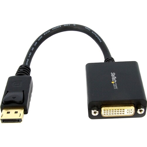 StarTech.com DisplayPort To DVI Adapter - Passive - 1080p - DP to DVI - Display Port to DVI-D Adapter - 1 x 20-pin Display