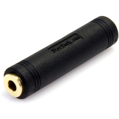 StarTech.com 3.5 mm to 3.5 mm Audio Coupler - Female to Female - 1 x Mini-phone Stereo Audio Female - 1 x Mini-phone Stere