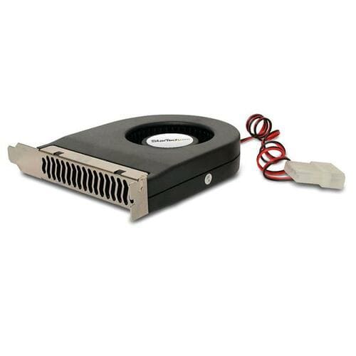 StarTech.com Interner Slotblech Gehäuselüfter mit 4-Pin LP4-Molex - 11,72m³/h Maximum Airflow - 2200 U/Min - Kugellager - 