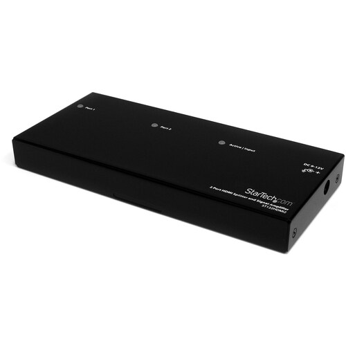 StarTech.com 2 Port High-Speed-HDMI Video Splitter und Signalverstärker - 1920 x 1200 - 15 m Maximale Betriebsreichweite -