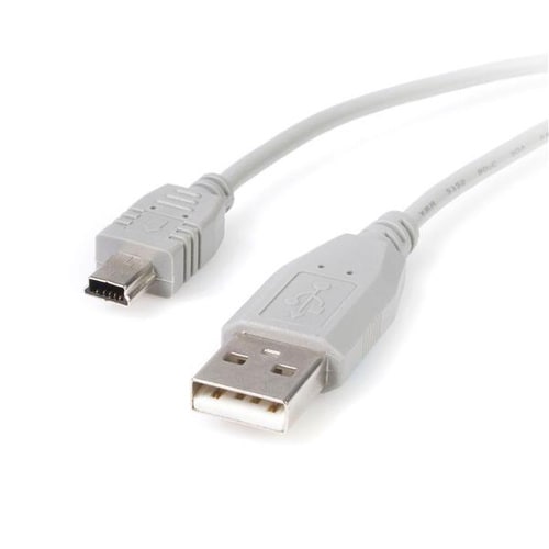 StarTech.com 0.5m Mini USB 2.0 Cable - A to Mini B - M/M - Connect your (USB Mini) portable device to a host computer thro