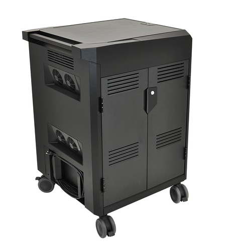 Ergotron Laptop Trolley - 2.95 kg Load Capacity - 4 Casters - 101.60 mm Caster Size - Steel, ABS Plastic - 711.2 mm Width 