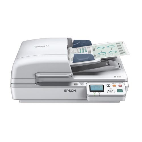 Epson WorkForce DS-6500N Flatbed Scanner - 1200 dpi Optical - 48-bit Color - 25 ppm (Mono) - 25 ppm (Color) - Duplex Scann