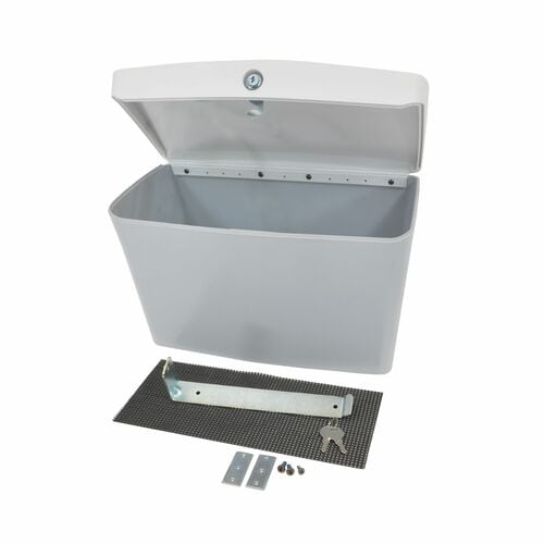 Ergotron Bin - 5.44 kg Load Capacity - Grey - Key Lock, Easy to Clean