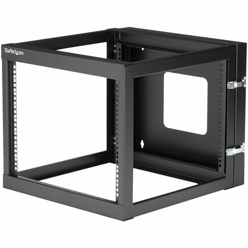 RACK 8U 22IN DE MARCO ABIERTO MONTAJE EN PARED CON BISAGRAS