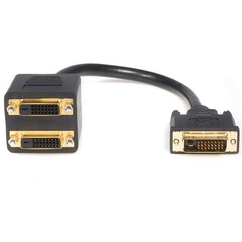 StarTech.com DVI-D auf 2x DVI-D 30cm Splitter Kabel - Dual Link DVI25 Y-Kabel - Stecker/Buchse - Cable for Monitor, Projek