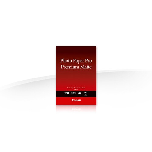 Canon Pro Premium PM-101 Inkjet Photo Paper - A4 - 210 mm x 297 mm - 210 g/m² Grammage - Matte, Smooth - 20 / Pack