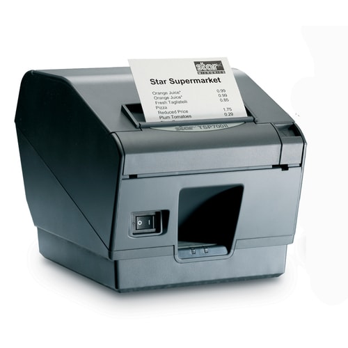 Star Micronics TSP743IIU-24GRY Direct Thermal Printer - Monochrome - Wall Mount - Label/Receipt Print - USB - With Cutter 