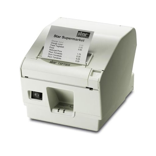 Star Micronics futurePRNT TSP743-24II Desktop Direct Thermal Printer - Colour - Label/Receipt Print - With Cutter - White 