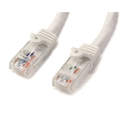 StarTech.com 3m CAT6 Ethernet Cable - White Snagless Gigabit - 100W PoE UTP 650MHz Category 6 Patch Cord UL Certified Wiri