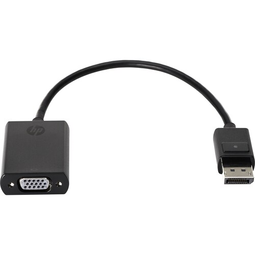 Cavo Video HP - 20,29 cm DisplayPort/VGA - Cable for Dispositivo video, Computer portatile - Nero