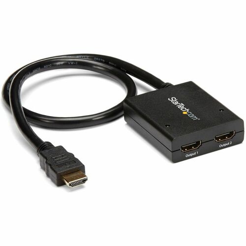 StarTech.com 2 Port HDMI 4k Video Splitter - 1x2 HDMI Verteiler - 4k @ 30 Hz - bis 30 Hz - 3840 × 2160 - 1 x HDMI Ein - 2 