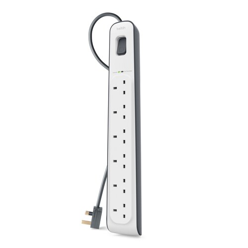 Belkin Surge Suppressor/Protector - 6 x AC Power - 650 J - 2 m - External